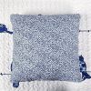 Blue White Navy Floral Birds On Wire Lightweight 7 Piece Quilt Set