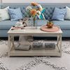 Contemporary 2-Tier Farmhouse Coffee Table