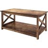 Contemporary 2-Tier Farmhouse Coffee Table