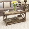 Contemporary 2-Tier Farmhouse Coffee Table