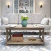 Contemporary 2-Tier Farmhouse Coffee Table