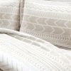 Scandinavian Chevron Beige Taupe 5 Piece Lightweight Comforter Set