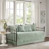 6-Piece Farmhouse Daybed Cover Bedding Set with Scalloped Edges