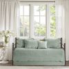 6-Piece Farmhouse Daybed Cover Bedding Set with Scalloped Edges