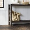 Industrial Farmhouse Entryway Table / Console Table in Wood Finish