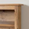 Twin size Modern Scandinavian Style Bookcase Headboard in Wood Finish