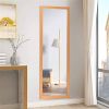 Full Length Bedroom Mirror with Over the Door or Wall Mounted Design