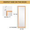 Full Length Bedroom Mirror with Over the Door or Wall Mounted Design
