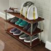 3-Shelf Modern Shoe Rack - Holds up to 12 Pair of Shoes