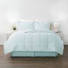 Microfiber 6-Piece Reversible Bed-in-a-Bag Comforter Set in Aqua Blue