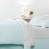 Microfiber 6-Piece Reversible Bed-in-a-Bag Comforter Set in Aqua Blue