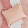 Pink Blush White Reversible Soft Sherpa Faux Fur Comforter Set