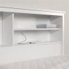 Twin size Modern Scandinavian Style Bookcase Headboard in Wood Finish