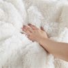 Reversible Soft Sherpa Faux Fur Comforter Set in Ivory