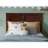 Traditional Style Headboard in Walnut Wood Finish