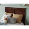 Traditional Style Headboard in Walnut Wood Finish