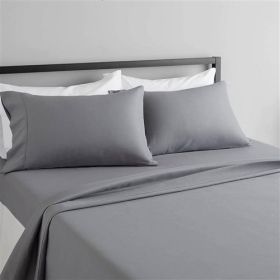 Twin 3-Piece Egyptian 100-Percent Cotton 1000 Thread Count Sheet Set (Color: Silver Gray)
