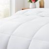 Cozy All Seasons Plush White Polyester Down Alternative Comforter