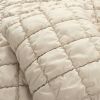 Soft Lightweight Puff Textured Comforter Set in Neutral Tan