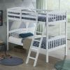 Twin over Twin Wooden Bunk Bed with Ladder