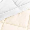 Microfiber Reversible Comforter Set in White and Cream