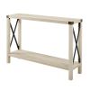 Industrial Farmhouse Entryway Table / Console Table in Wood Finish