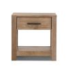 Farmhouse Traditional Rustic Wood 1-Drawer Nightstand Bedside Table