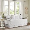 6-Piece Farmhouse Daybed Cover Bedding Set with Scalloped Edges