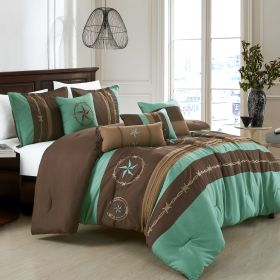 Eshcol 7 Pieces Comforter Set (size: KING)