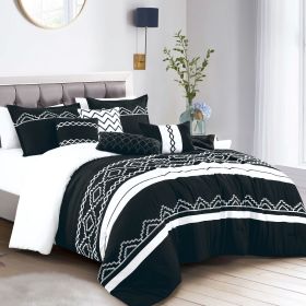 Euzebia 7 Pieces Comforter Set (size: KING)