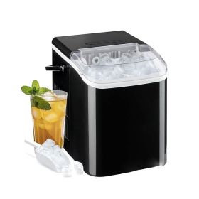 Portable Countertop Ice Maker for Home/Office (Color: Black, Type: Ice Maker)