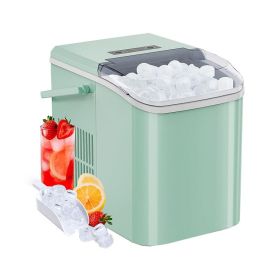 Portable Countertop Ice Maker for Home/Office (Color: Green, Type: Ice Maker)