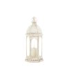 Graceful Distressed White Lantern