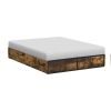 Metal Wood Platform Bed Frame with 4 Storage Drawers