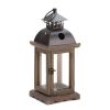 Monticello Wooden Lantern - Rustic Home Decor and Outdoor Lighting Accessory