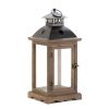 Monticello Wooden Lantern - Rustic Home Decor and Outdoor Lighting Accessory