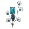 Peacock Feather Design Wall Sconce