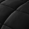 Reversible Microfiber Down Alternative Comforter Set in Black