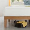 Solid Wood Platform Bed Frame in Natural Wooden Finish