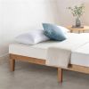 Solid Wood Platform Bed Frame in Natural Wooden Finish
