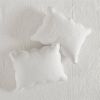 3-Piece Reversible Scalloped Edges Microfiber Quilt Set in White